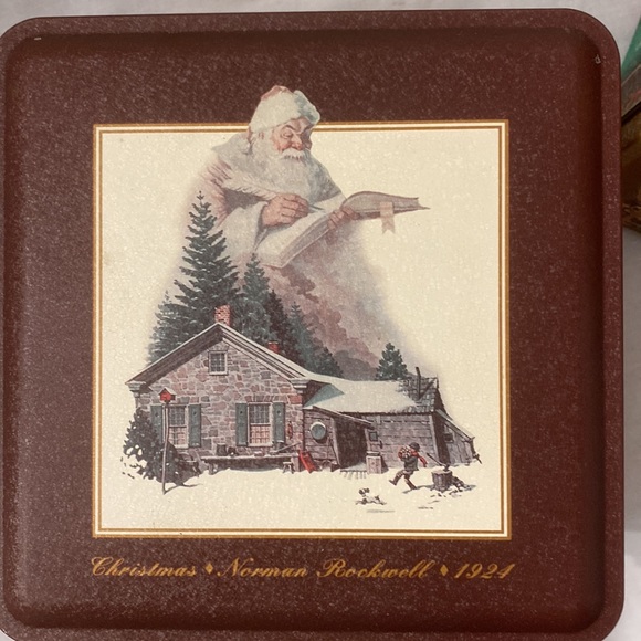 Lot of 3~Snickers 93’-95’ Norman Rockwell Christmas Tins~Limited Editions. - Picture 3 of 11